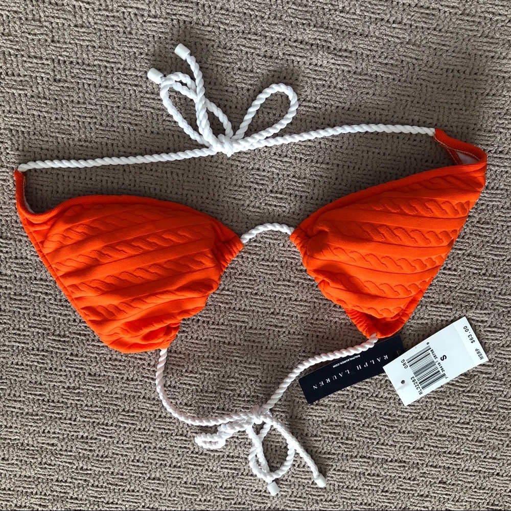 NWT Ralph Lauren Triangle Bikini Swim Top